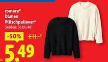 Lidl esmara Damen Plüschpullover Angebot