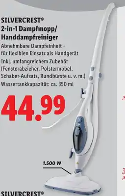 Lidl SILVERCREST 2-in-1 Dampfmopp/ Handdampfreiniger Angebot