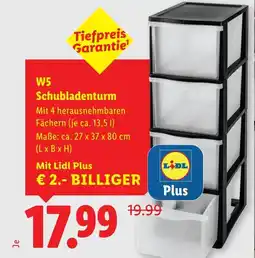 Lidl W5 Schubladenturm Angebot