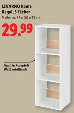 Lidl LIVARNO home Regal, 3 Fächer Angebot