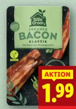 Lidl Billie Green Veganer Bacon Angebot