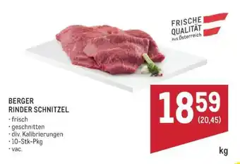 Berger Rinder Schnitzel