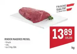 Metro Rinder Mageres Meisel Angebot