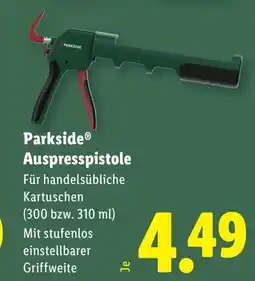 Lidl Parkside Auspresspistole Angebot