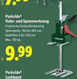 Lidl Parkside Hebe und Spannwerkzeug Angebot