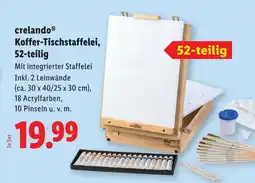 Lidl crelando Koffer-Tischstaffelei Angebot