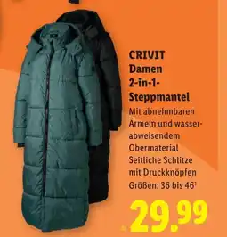 Lidl CRIVIT Damen 2-in-1- Steppmantel Angebot