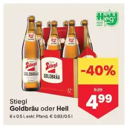 MPreis Stiegl Goldbräu oder Hell Angebot
