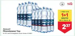 MPreis Alpquell Mineralwasser Tray Angebot