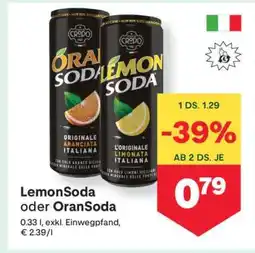 MPreis Lemonsoda oder Oransoda Angebot