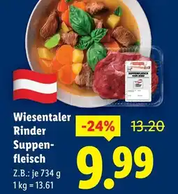 Lidl Wiesentaler Rinder Suppen fleisch Angebot