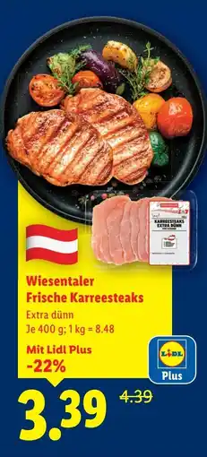 Lidl Wiesentaler Frische Karreesteaks Angebot