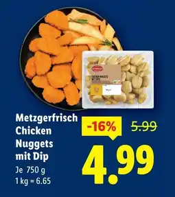 Lidl Metzgerfrisch Chicken Nuggets mit Dip Angebot