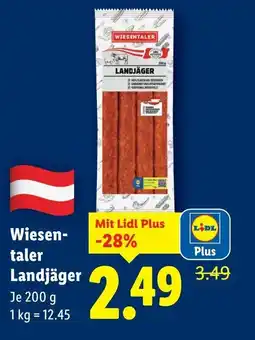 Lidl Wiesen taler Landjäger Angebot