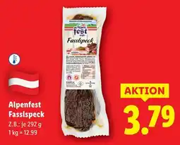 Lidl Alpenfest Fasslspeck Angebot