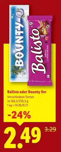 Lidl Balisto oder Bounty Angebot