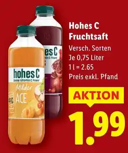 Lidl Hohes C Fruchtsaft Angebot
