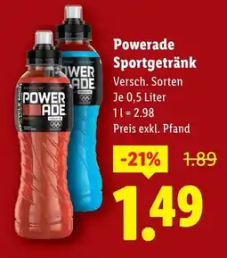 Lidl Powerade Sportgetränk Angebot