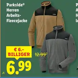 Lidl Parkside Herren Arbeits Fleecejacke Angebot