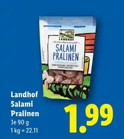 Lidl Landhof Salami Pralinen Angebot