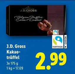 Lidl J.D. Gross Kakao- trüffel Angebot