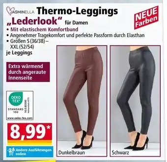 Norma Jasminella thermo-leggings lederlook Angebot