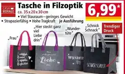 Norma Tasche in Filzoptik Angebot