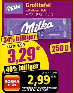 Norma Milka Großtafel Angebot