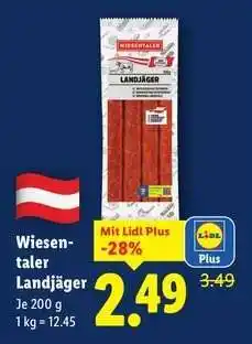 Lidl WIESENTALER Landjäger Angebot