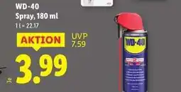 Lidl WD-40 Spray, 180 ml Angebot
