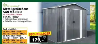 Norma Metallgerätehaus SAN MARINO Angebot