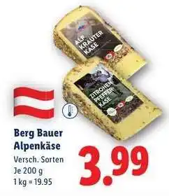Lidl Berg Bauer Alpkäse Angebot