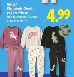 Lidl lupilu Kleinkinder Sweatpullover/-hose Angebot