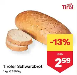 MPreis Tiroler Schwarzbrot Angebot