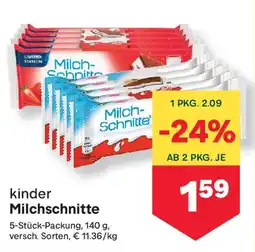 MPreis kinder Milchschnitte Angebot