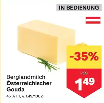 MPreis Berglandmilch Österreichischer Gouda Angebot