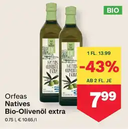 MPreis Orfeas Natives Bio-Olivenöl extra Angebot