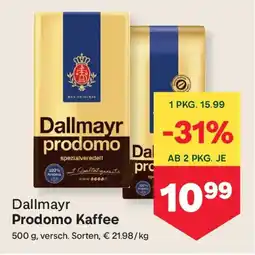 MPreis Dallmayr Prodomo Kaffee Angebot