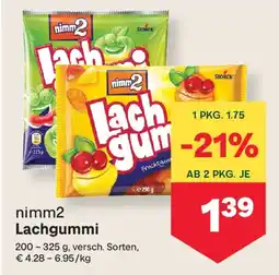 MPreis nimm2 Lachgummi Angebot