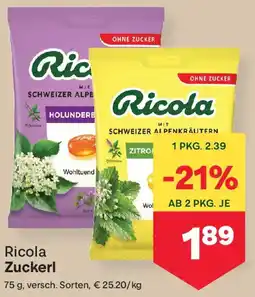 MPreis Ricola Zuckerl Angebot