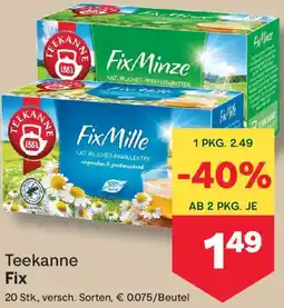 MPreis Teekanne Fix Angebot