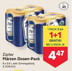 MPreis Zipfer Märzen Dosen-Pack Angebot
