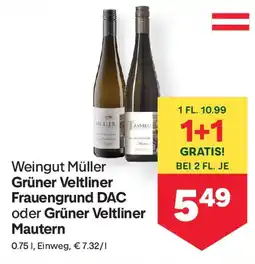 MPreis Weingut Müller Grüner Veltliner Frauengrund DAC oder Grüner Veltliner Mautern Angebot