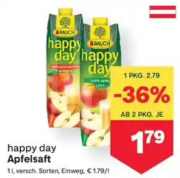 MPreis happy day Apfelsaft Angebot