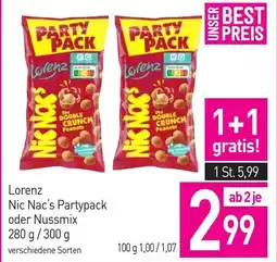 Sutterlüty Lorenz Nic Nac's Partypack oder Nussmix Angebot