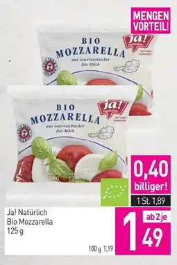 Sutterlüty Ja! Natürlich Bio Mozzarella Angebot