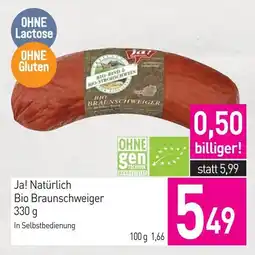 Sutterlüty Ja! Natürlich Bio Braunschweiger Angebot