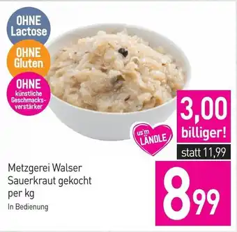 Sutterlüty Metzgerei Walser Sauerkraut gekocht Angebot