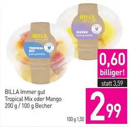 Sutterlüty BILLA Immer gut Tropical Mix oder Mango Angebot