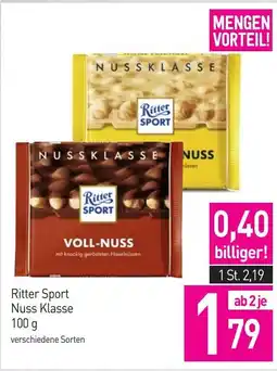 Sutterlüty Ritter Sport Nuss Klasse Angebot